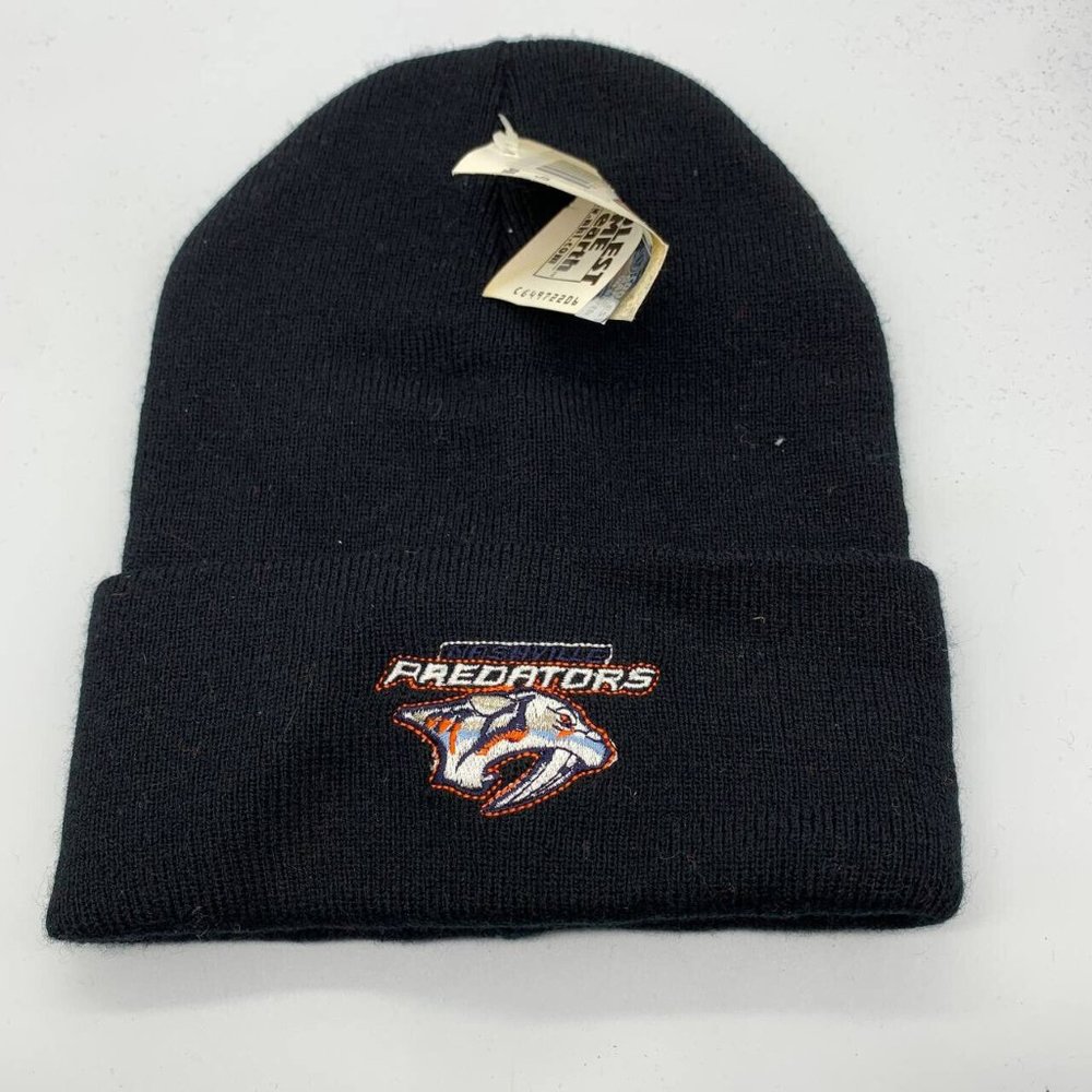 Cuffed Nashville Predators NHL Drew‎ Pearson Hat Black Beanie Cap NEw Men